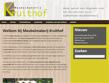 Tablet Screenshot of meubelmakerijkruithof.nl